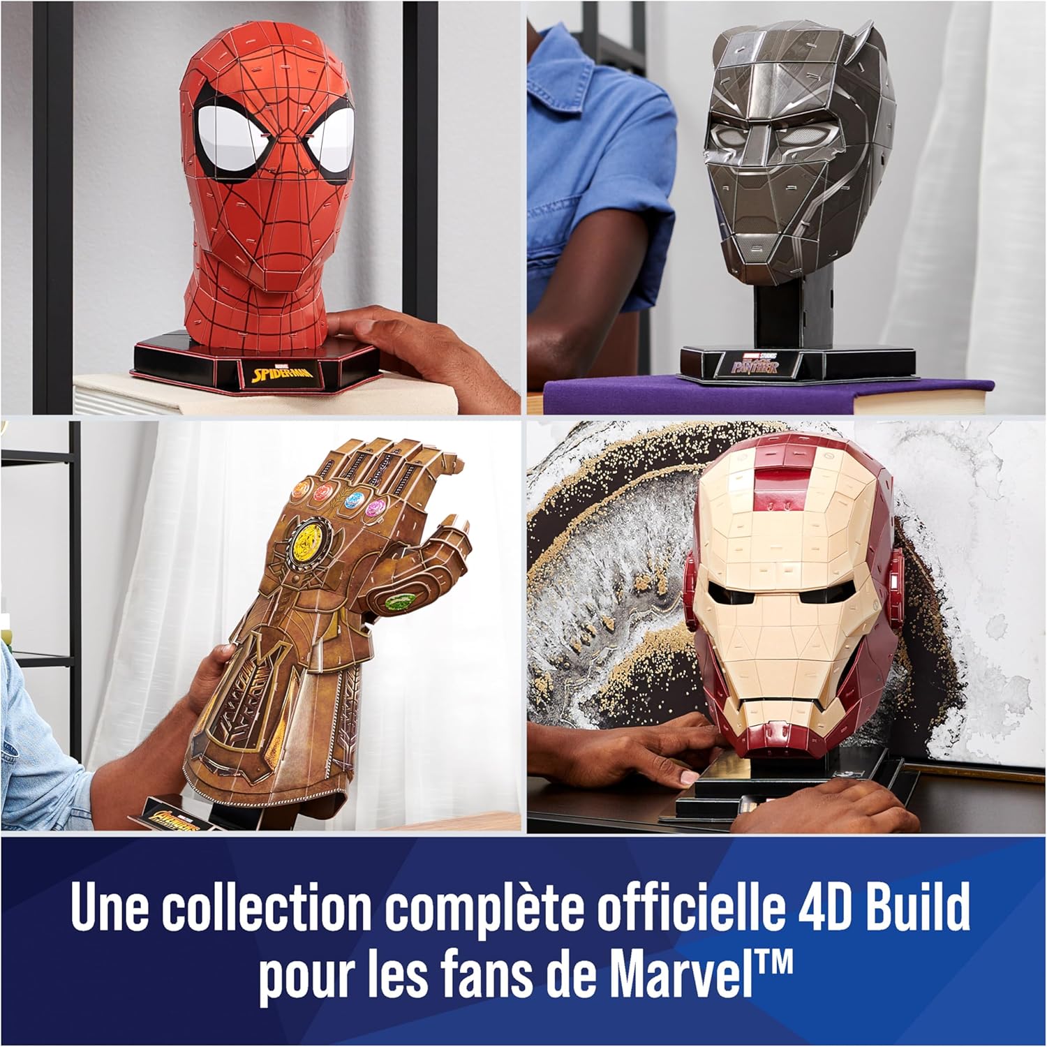 Masque Spider-Man Marvel 4D Build en puzzle 3D, 82 pièces – Image 6
