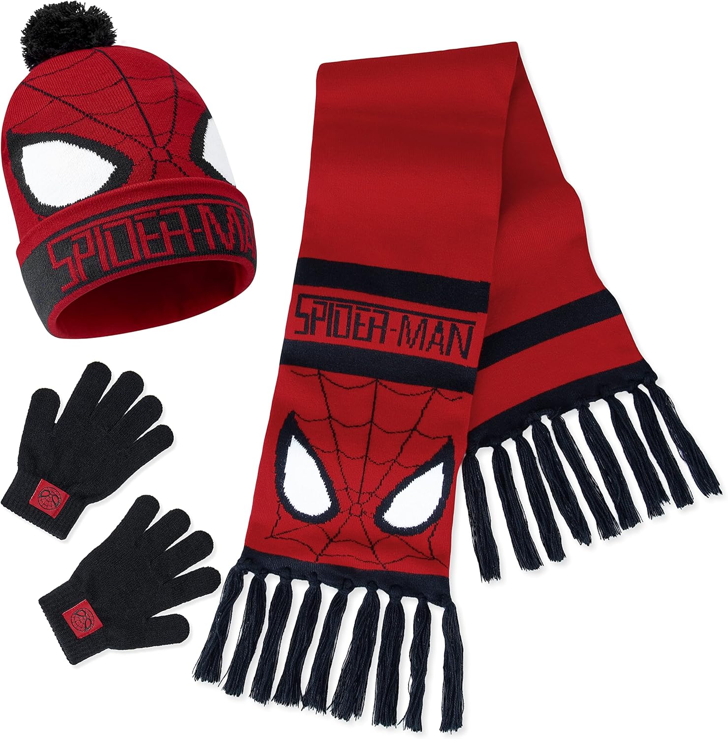 Ensemble d'hiver garçon Marvel Spider-Man, Rouge Spiderman 3 Pcs