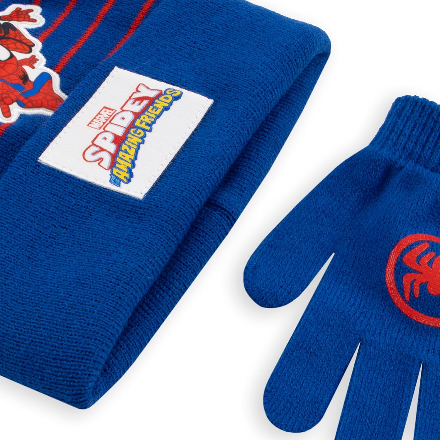Ensemble bonnet et gants enfant Marvel Spider-Man bleu – Image 4