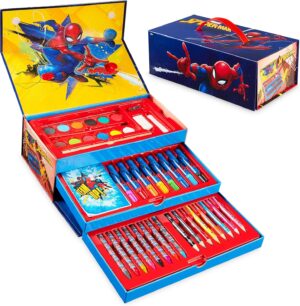 Coffret de coloriage Marvel Spiderman Multi avec peinture et accessoires