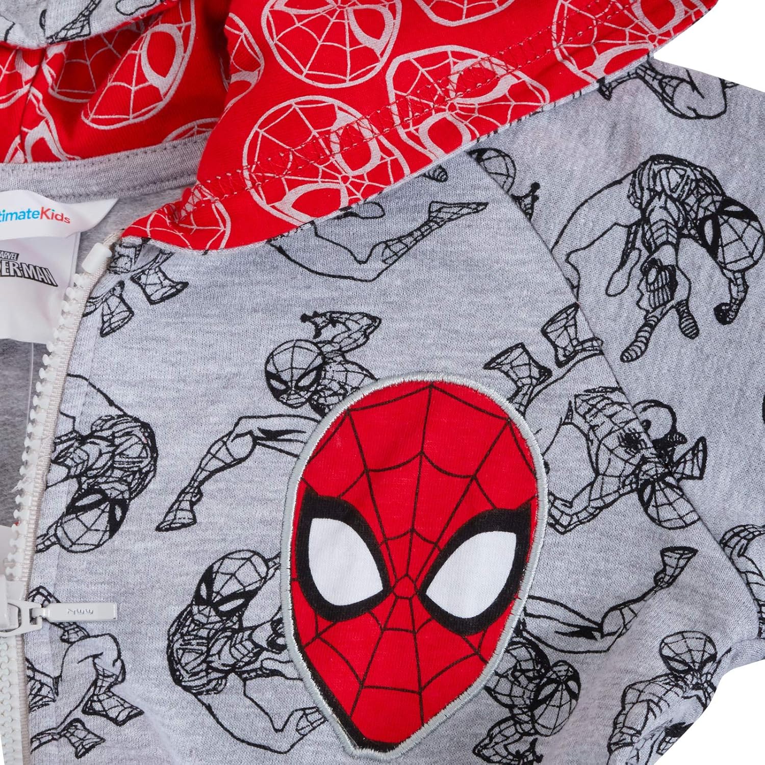 Veste à capuche zippée intégrale Spider-Man Marvel Avengers pour garçon – Image 3