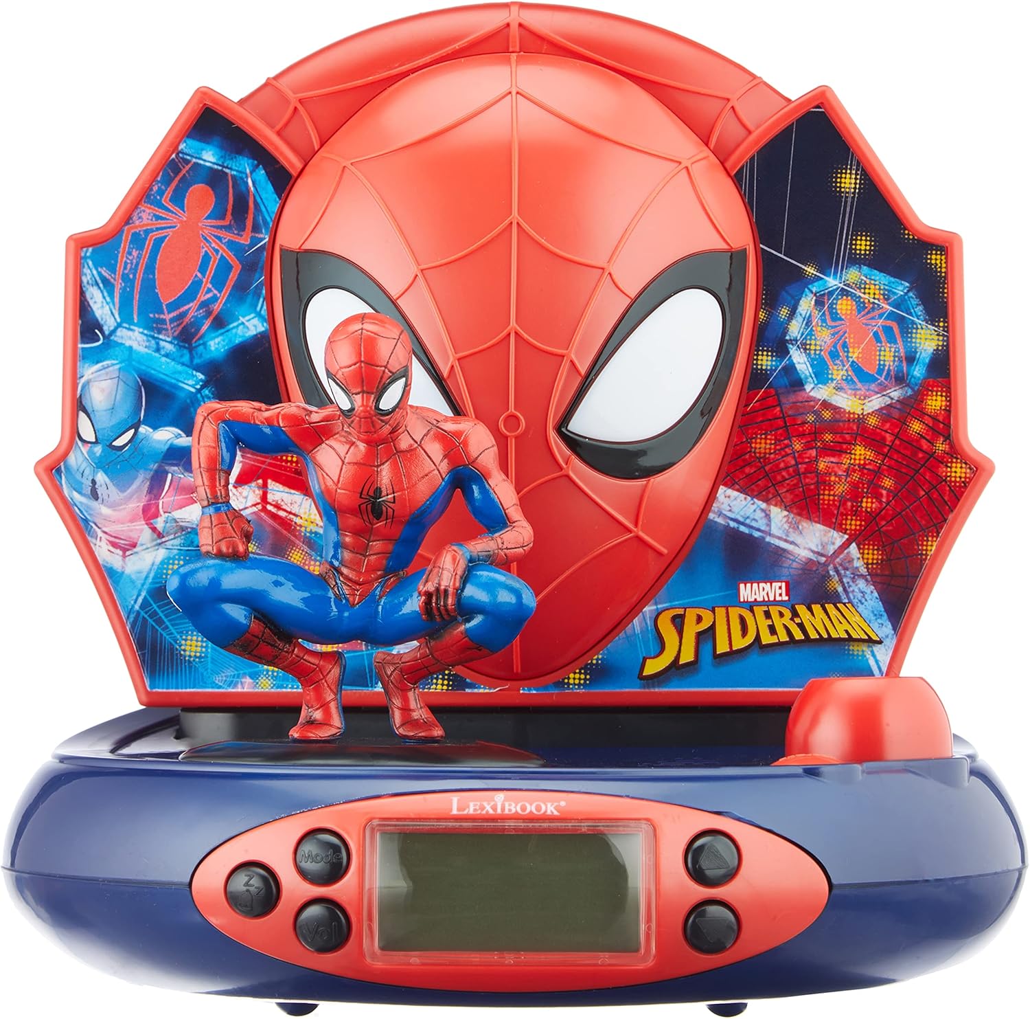 Réveil projecteur Spider-Man avec veilleuse et projection de l'heure – Image 2