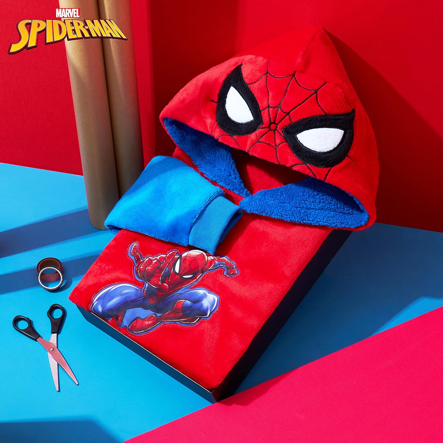 Plaid à capuche garçon Spider-Man Marvel, taille unique – Image 2