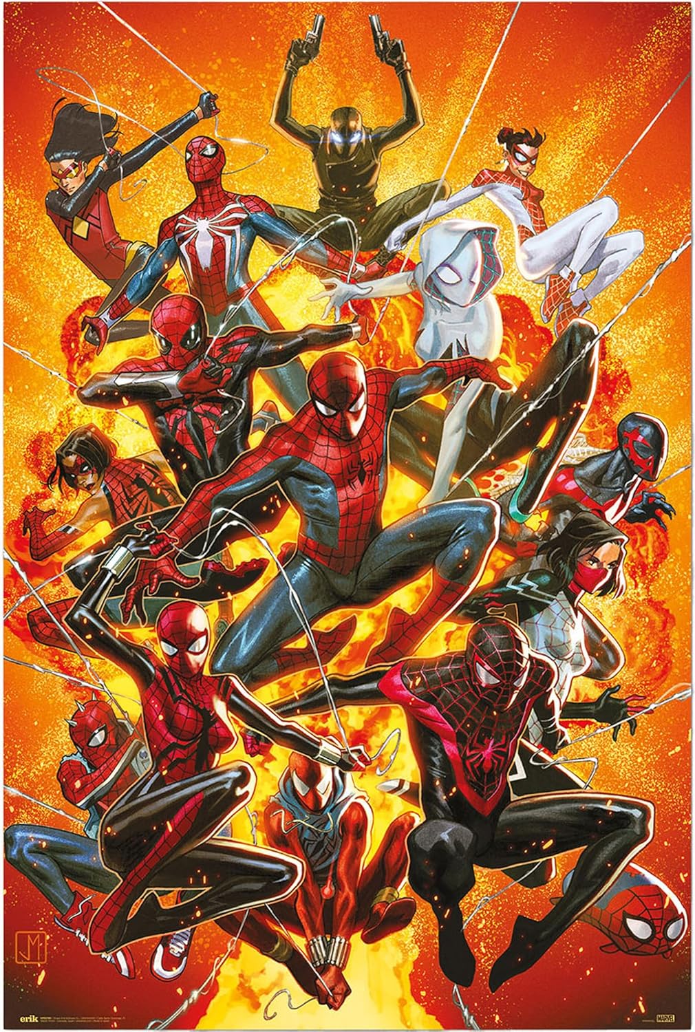 Poster Marvel Spider-Man Spider-Geddon 1 multicolore pour décoration murale