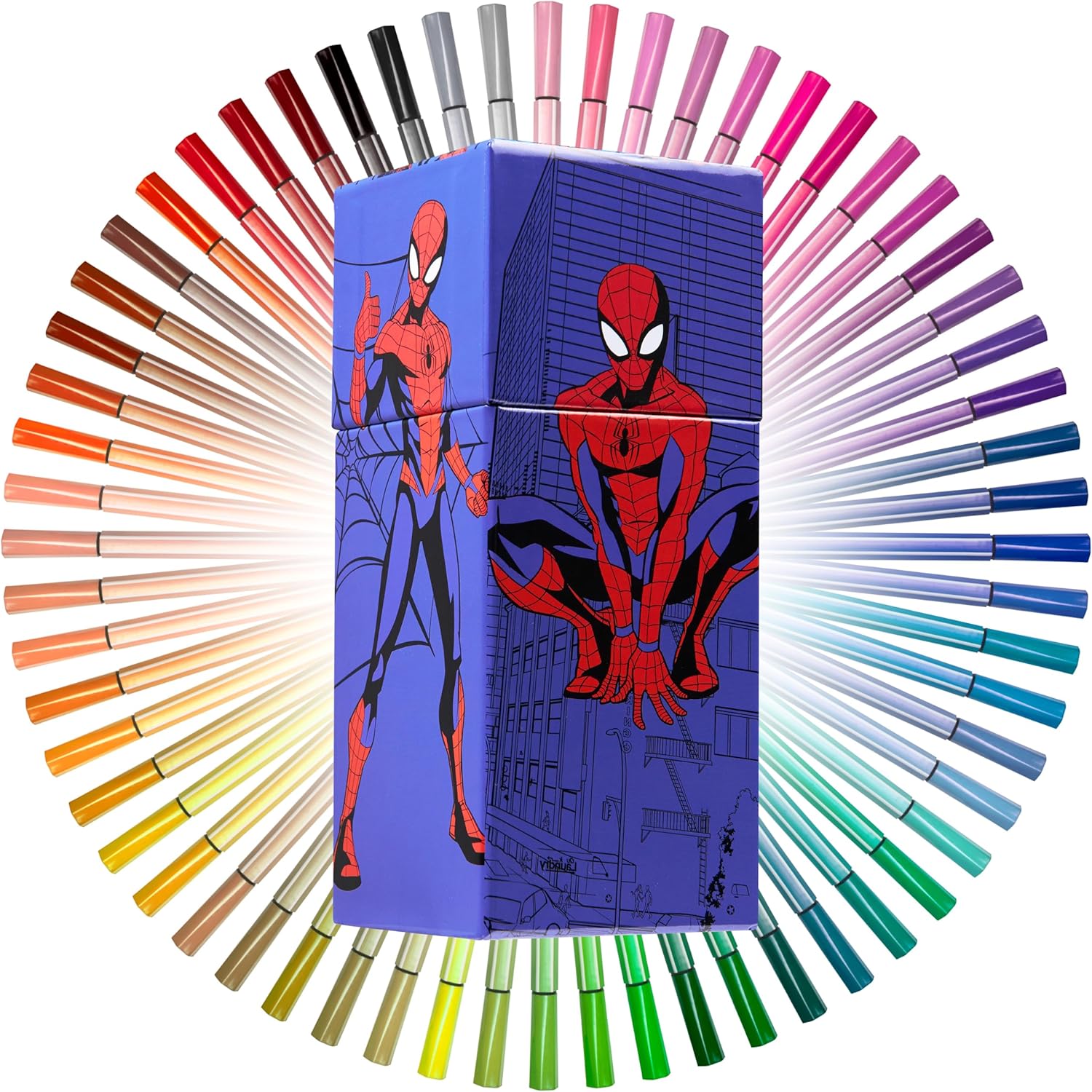 Coffret Marvel Spiderman avec 60 feutres de coloriage enfant