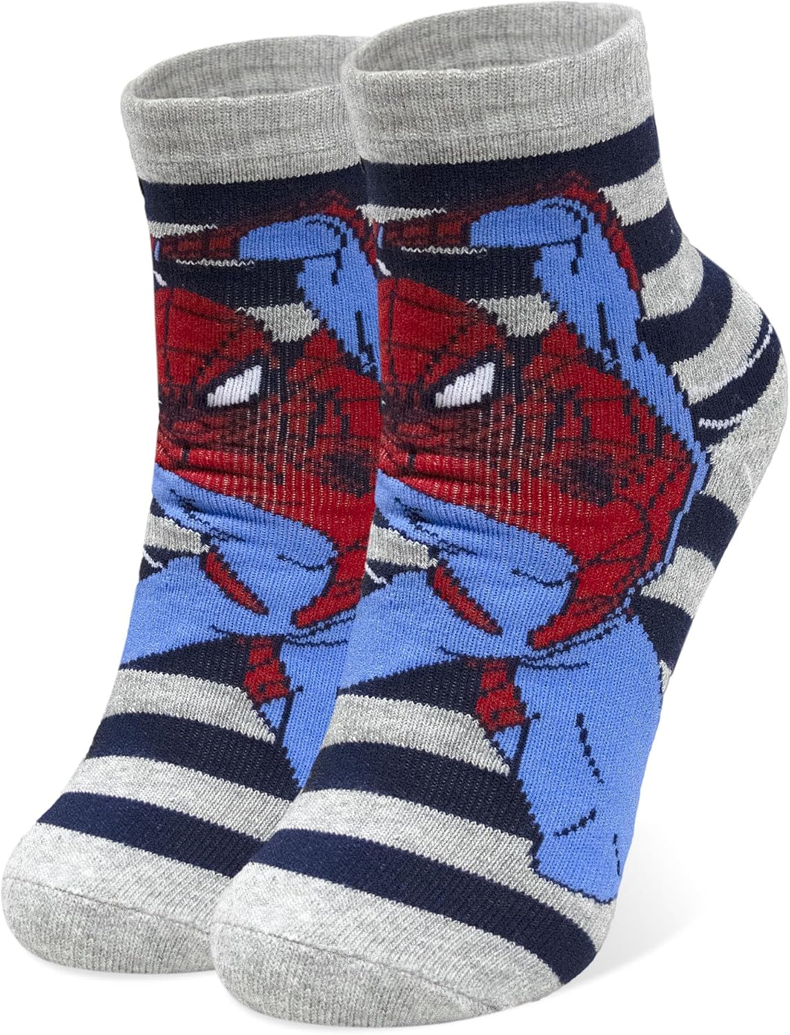 Chaussettes enfant Marvel Avengers Spider-Man en coton gris 23 à 26