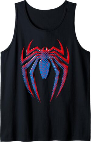 Débardeur Marvel Spider-Man à logo Dot Build-Up pour Homme ou Femme