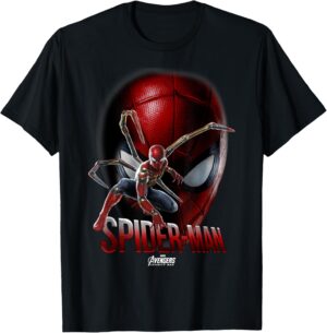 T-shirt Spider-Man Game Face coupe classique - Marvel Infinity War