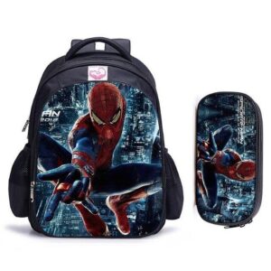 Cartable Spider-Man Nocturne avec trousse