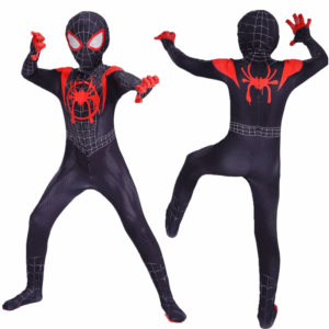Costume Spider-Man enfant 10 à 12 ans avec tailles de 110-120cm à 160-170cm