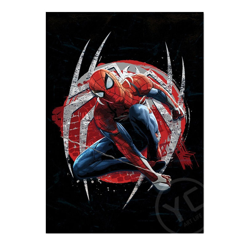 Tableau Spider-Man PS4 sans cadre