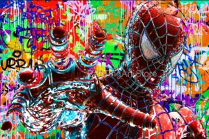 Tableau Spider-Man Tag, formats sans cadre