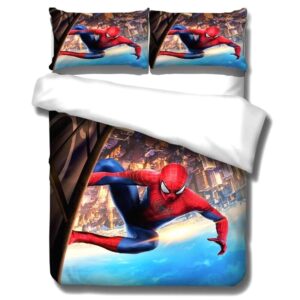 Housse de couette Spider-Man rouge avec 2 taies