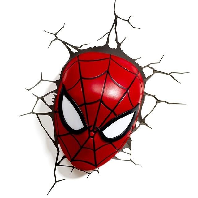 Lampe murale Spider-Man masque