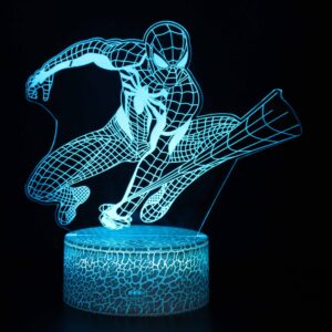 Lampe LED Spider-Man avec options 7 ou 16 couleurs