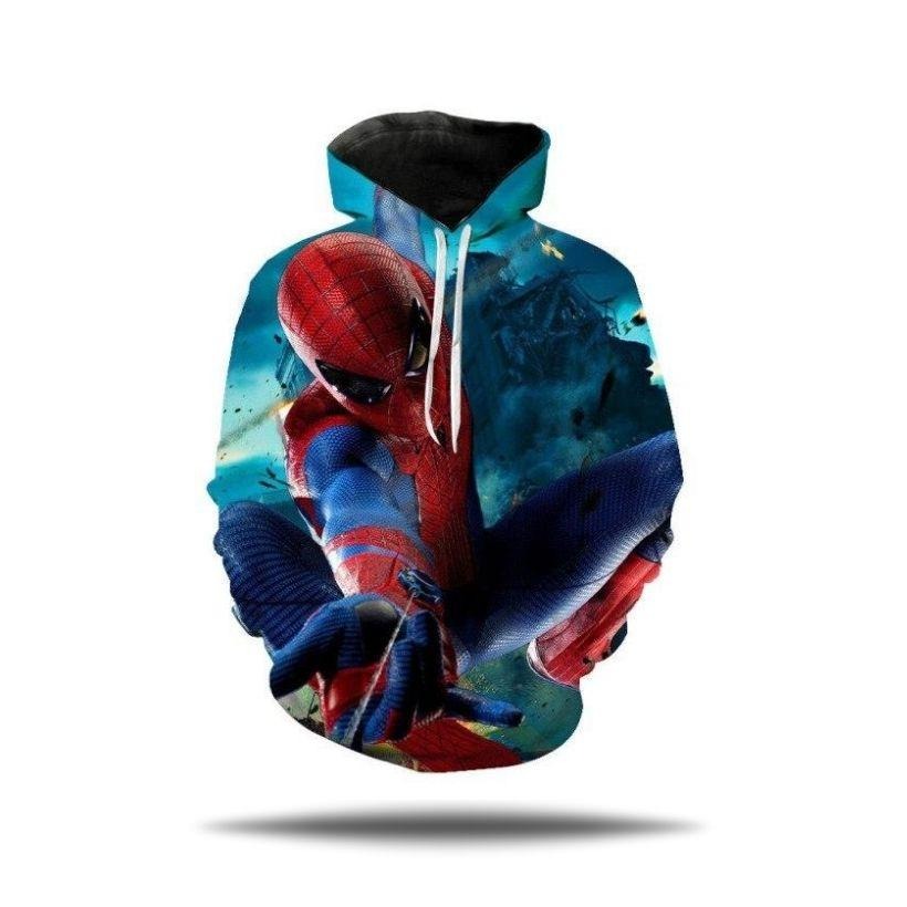Pull Spider-Man pour homme, tailles XS à 3XL