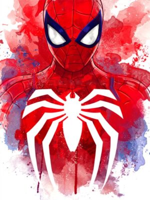 Tableau Spider-Man Costume PS4 en format Unframed