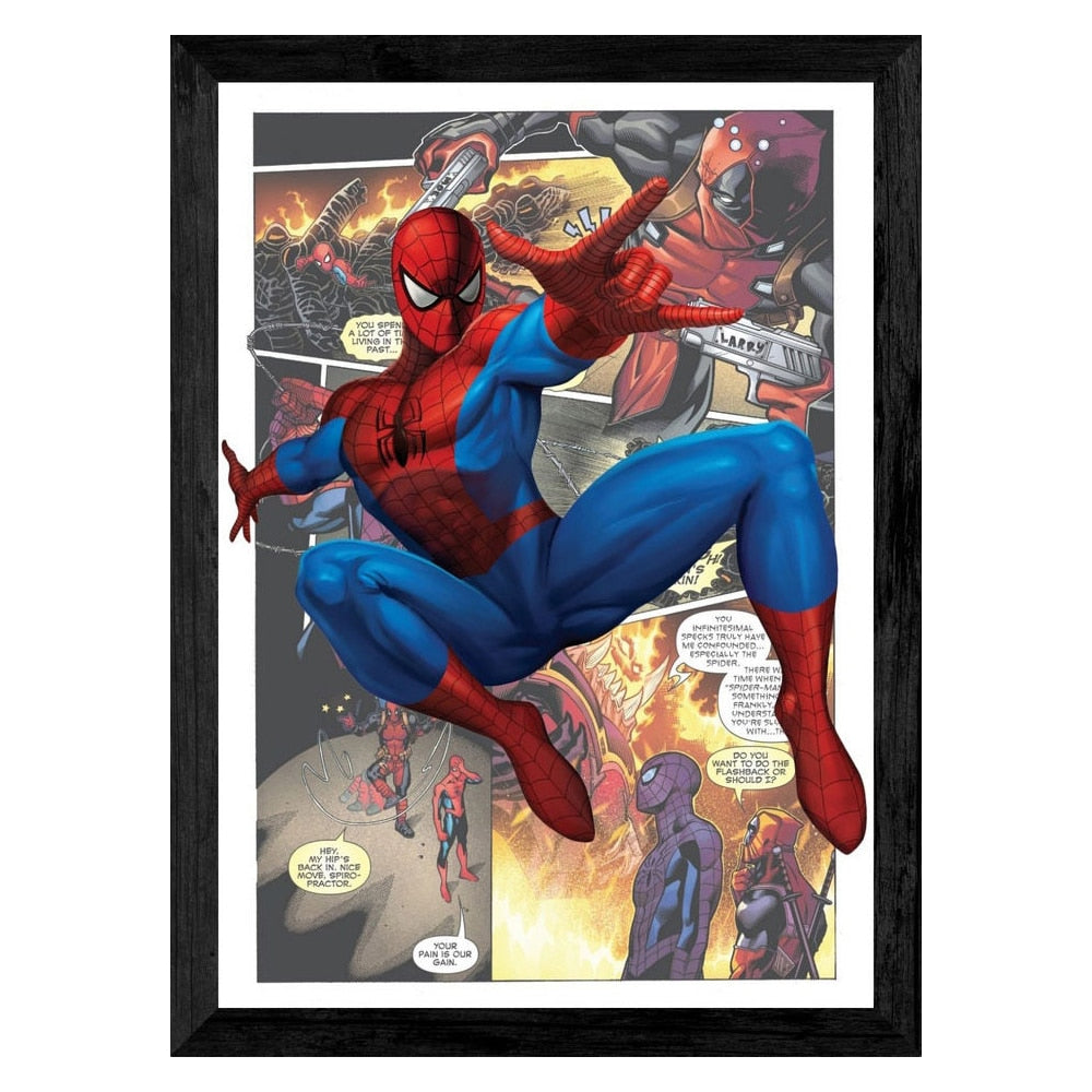 Tableau Spider-Man style Comics, formats sans cacre