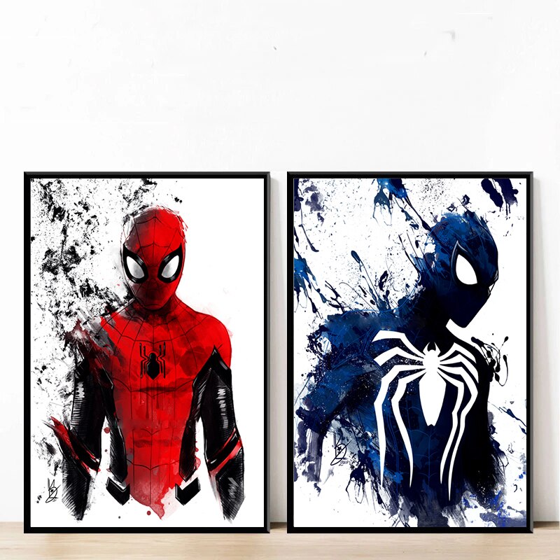 Tableau Spider-Man Dark sans cadre – Image 2