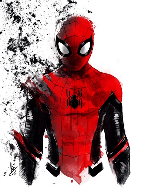 Tableau Spider-Man Far From Home Unframed