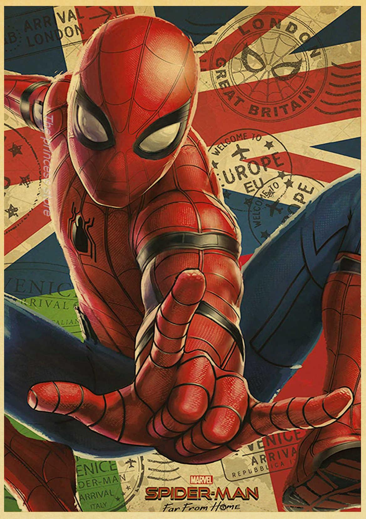 Tableau Spider-Man Angleterre 30X21CM ou 42X30CM
