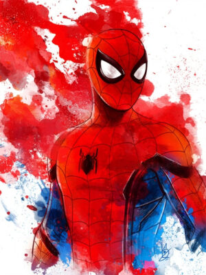 Tableau Spider-Man Héro en format Unframed