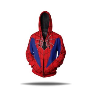 Sweat zippé Spider-Man, tailles S à 5XL