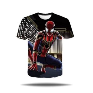 T-shirt Spider-Man et Iron Man, tailles XXS à 4XL