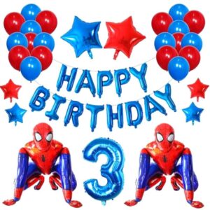 Anniversaire 3 ans Spider-Man pour décoration de fête