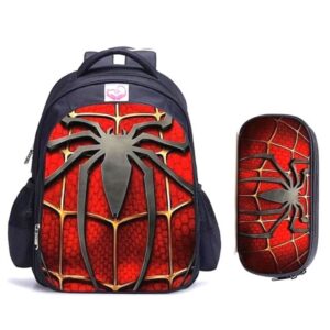 Cartable Spider-Man classique avec trousse assortie