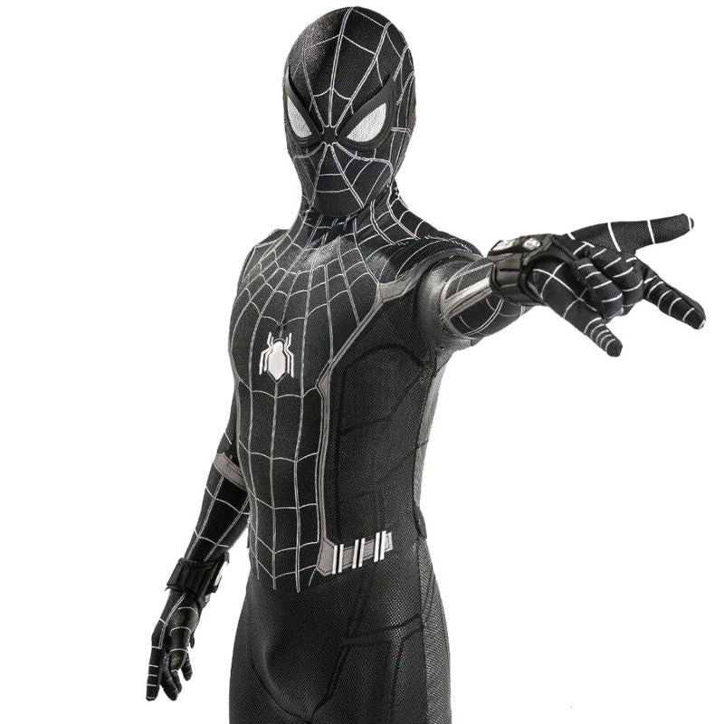 Costume Spiderman Noir, tailles XS à XXL