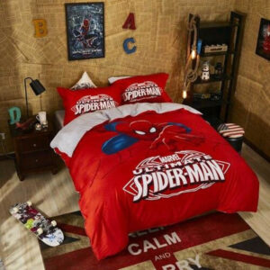 Housse de couette Spider-Man en coton avec taie 45x75cm