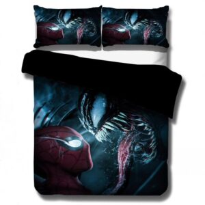 Parure de lit Spiderman vs Venom avec 2 taies