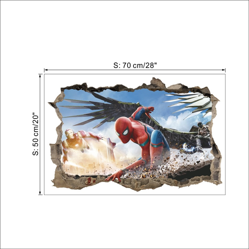 Sticker déco Spider-Man pour mur intérieur – Image 2