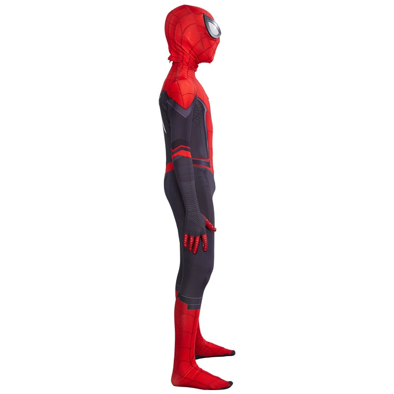 Costume enfant Spider-Man noir et rouge avec tailles de 90-100cm à 171-180cm – Image 2