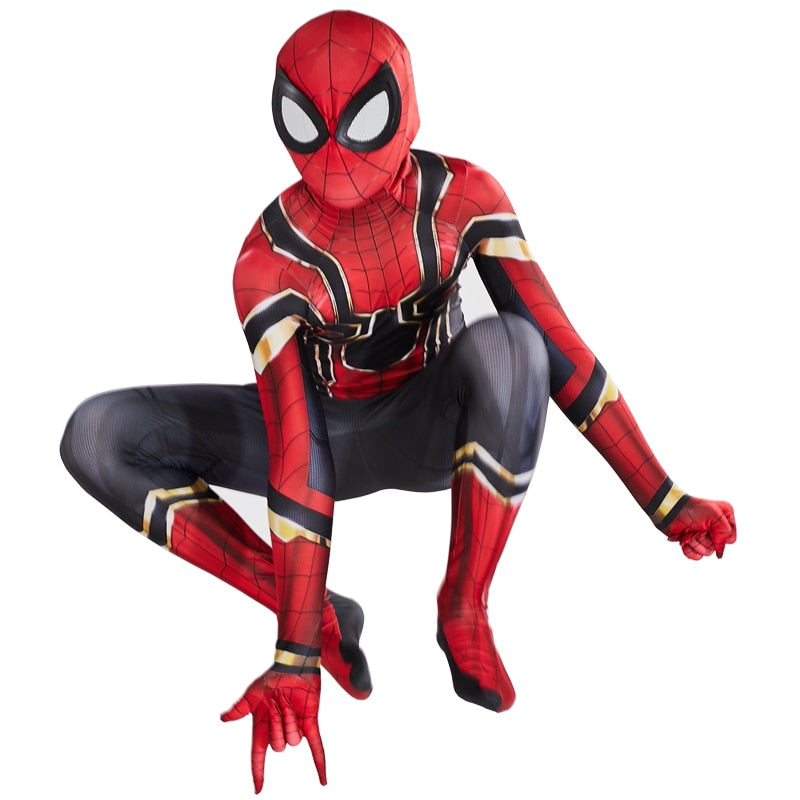 Costume enfant Spider-Man Iron avec tailles de 90-100cm à 171-180cm – Image 2