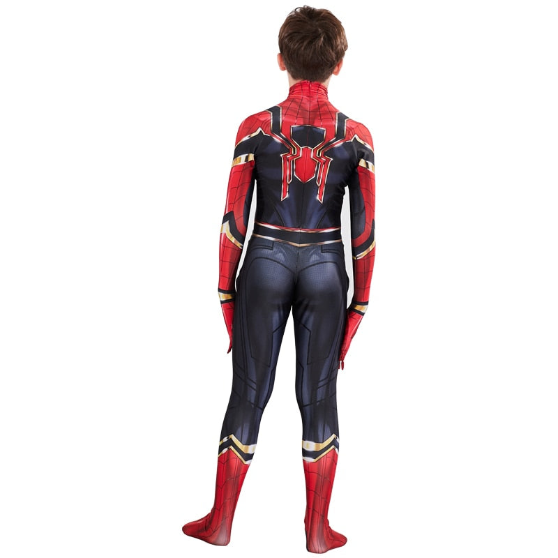 Costume enfant Spider-Man Iron avec tailles de 90-100cm à 171-180cm – Image 3