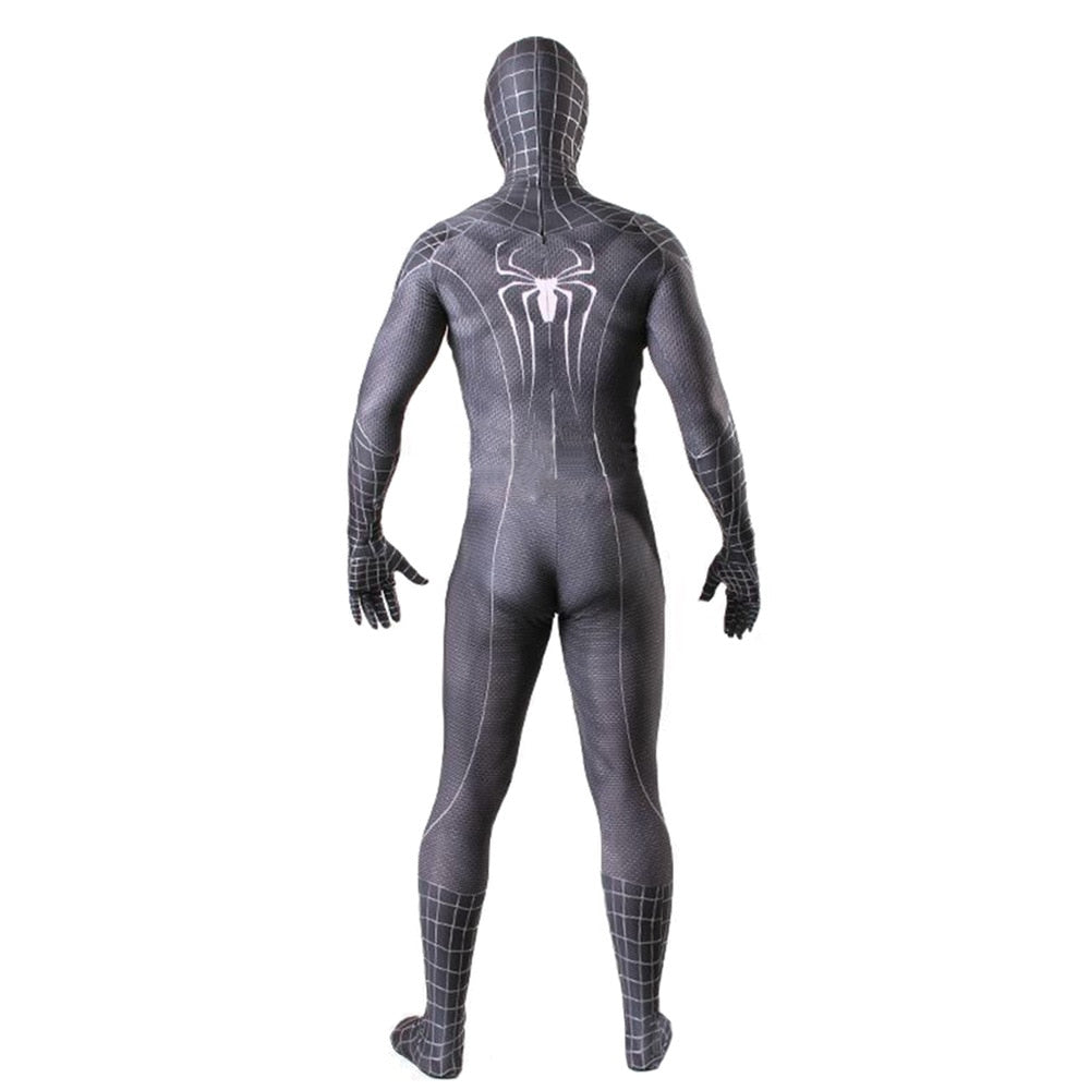 Costume Spider-Man noir pour adulte, tailles XS à Taille Unique – Image 3