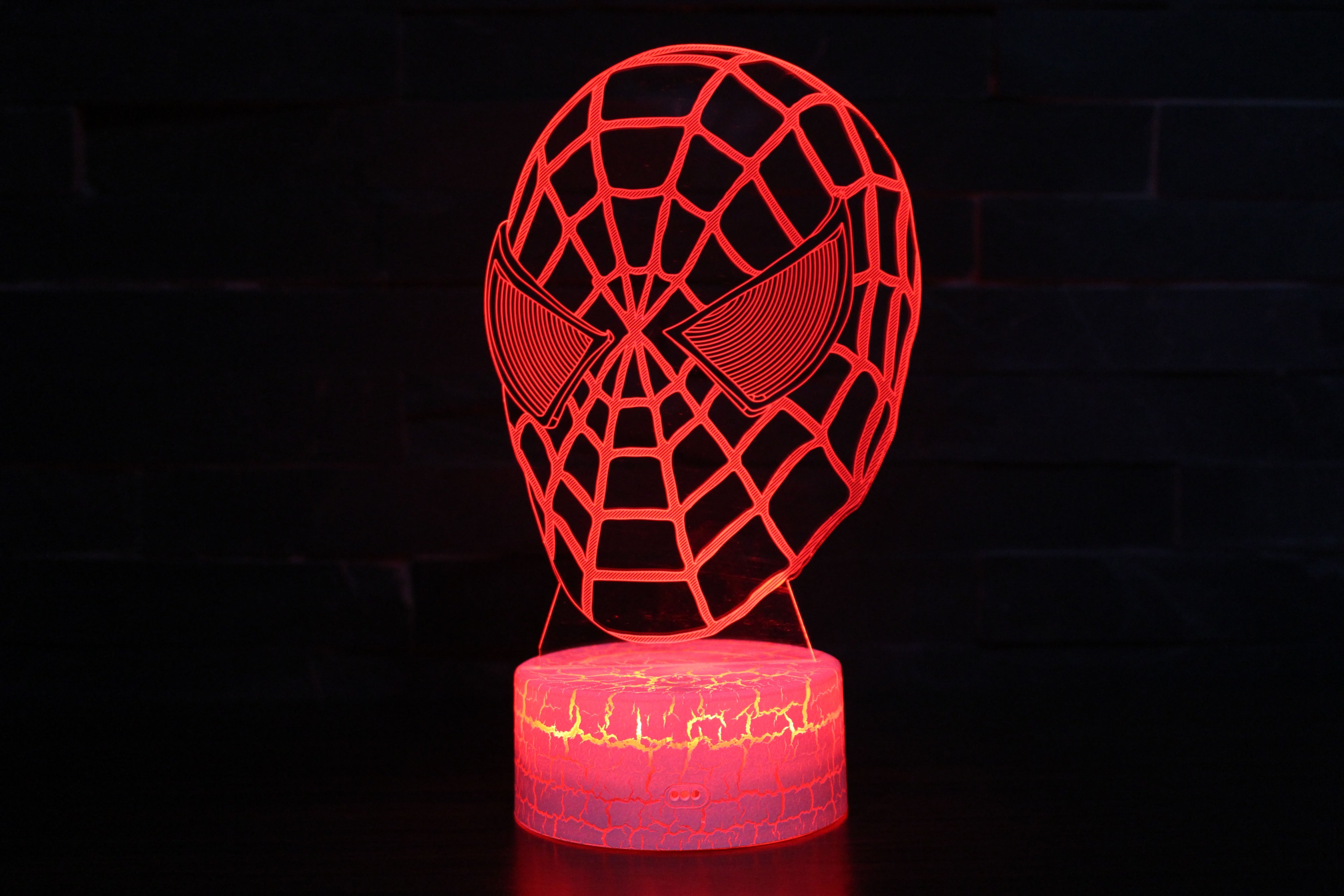 Lampe masque Spider-Man à options 7 ou 16 couleurs – Image 4