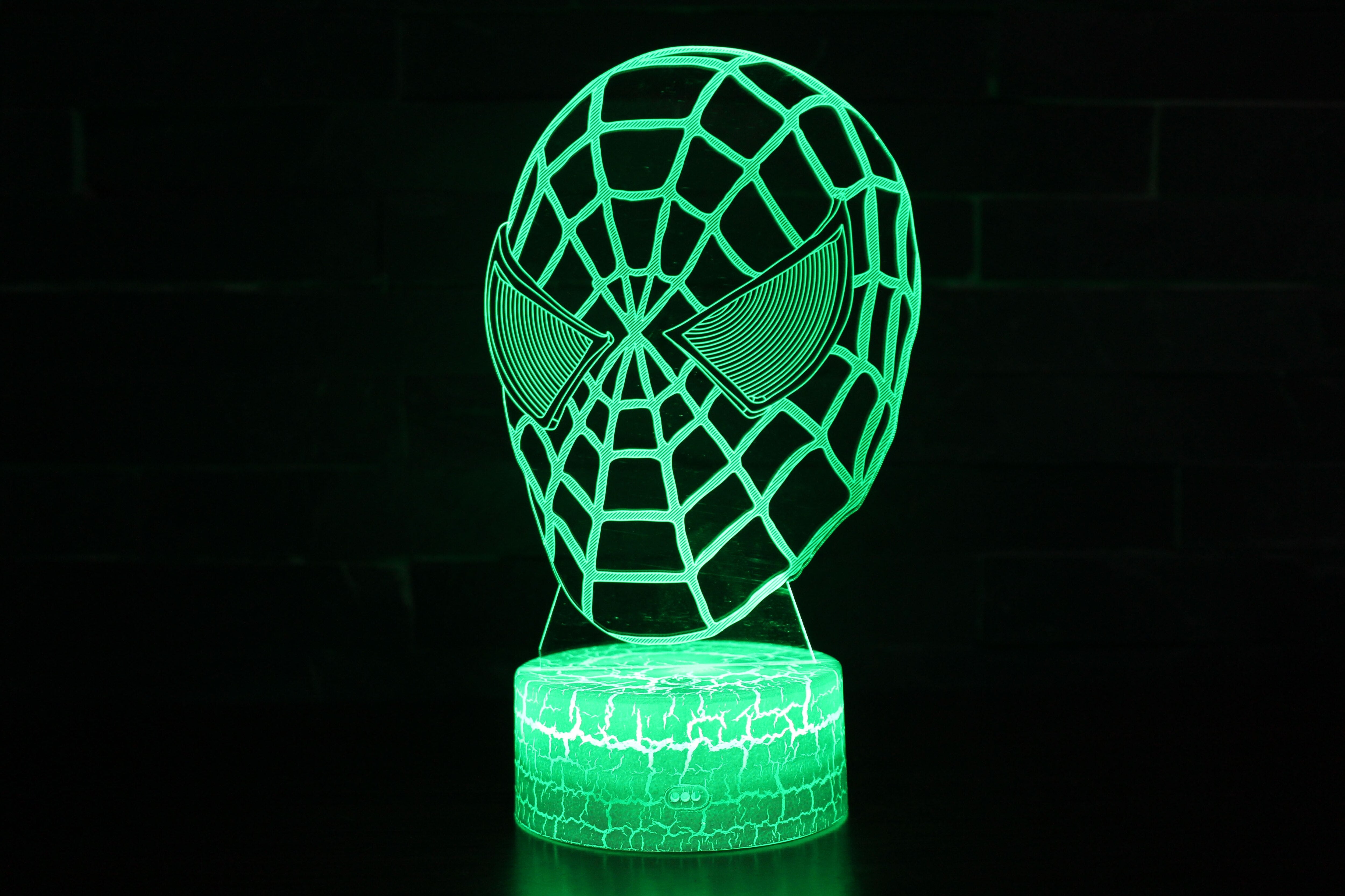 Lampe masque Spider-Man à options 7 ou 16 couleurs – Image 6