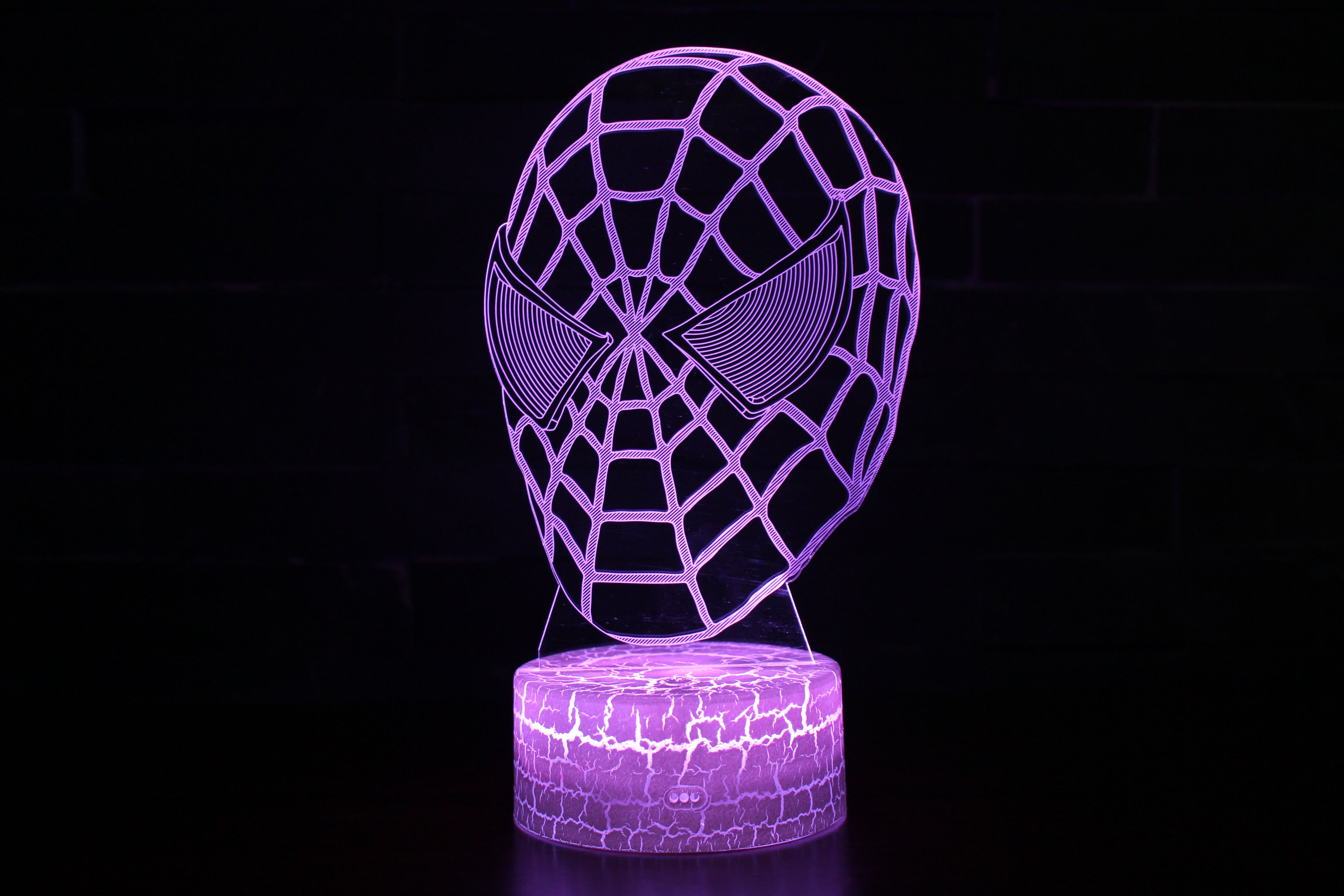 Lampe masque Spider-Man à options 7 ou 16 couleurs – Image 5