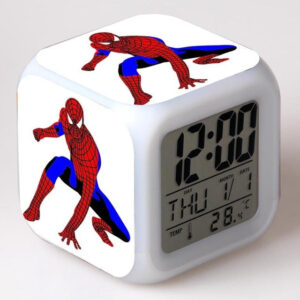 Réveil Spider-Man avec veilleuse intégrée