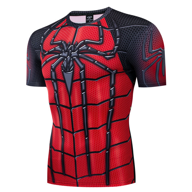 T-shirt Spider-man grande araignée, version manches courtes ou longues