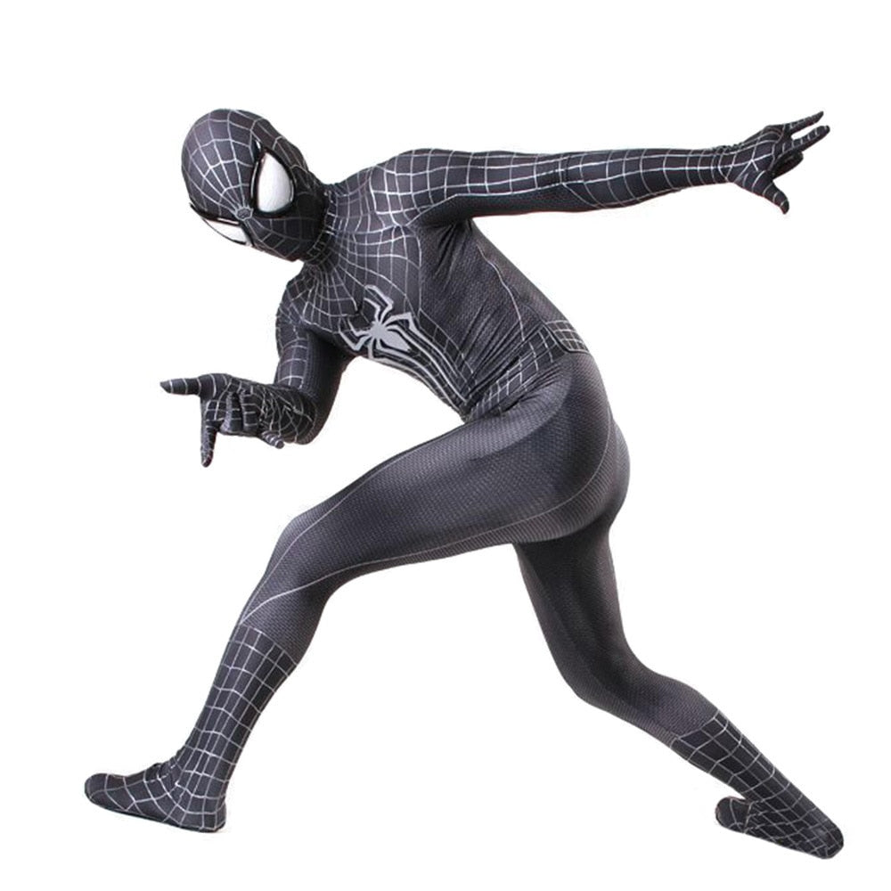 Costume Spider-Man noir pour adulte, tailles XS à Taille Unique – Image 5