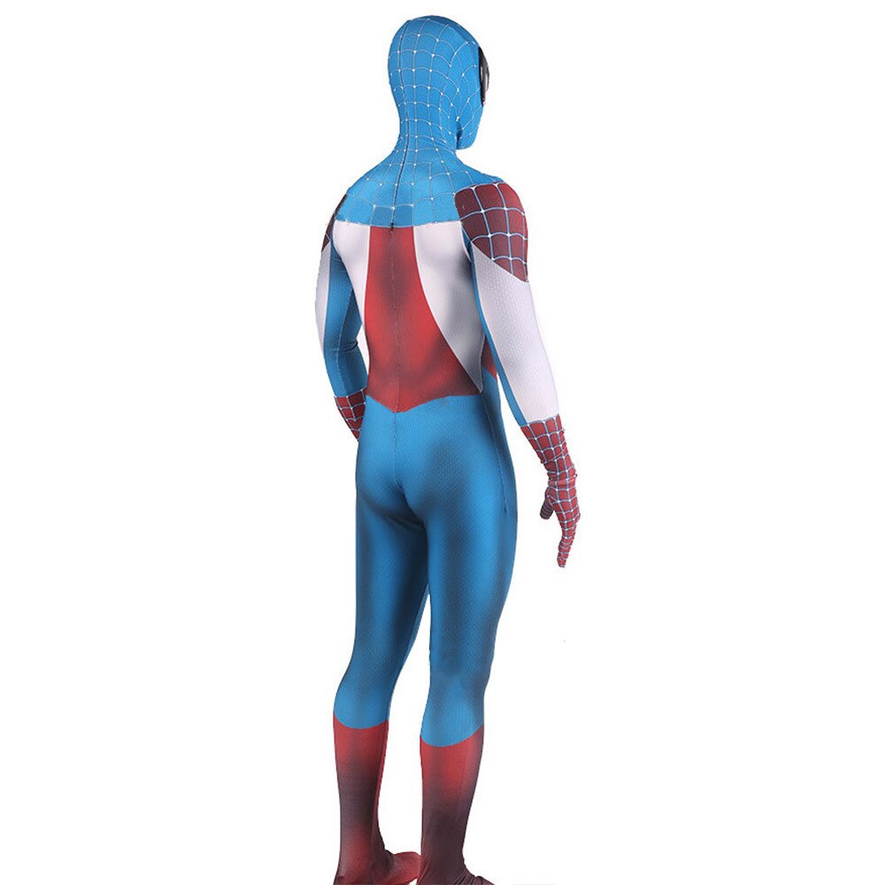 Costume Spider-Man Captain America avec tailles XS à XXXL – Image 4