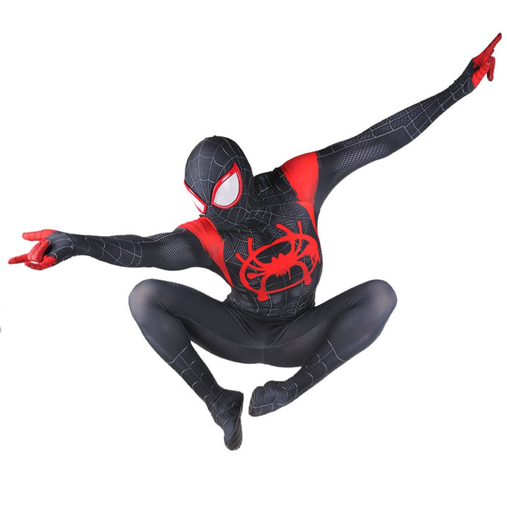Costume Spider-Man noir et rouge avec tailles XS à unique – Image 6