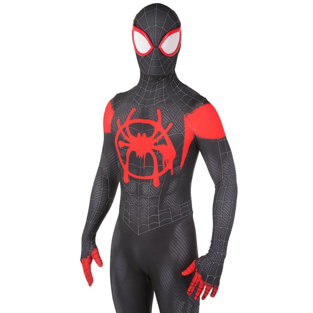 Costume Spider-Man noir et rouge avec tailles XS à unique – Image 2