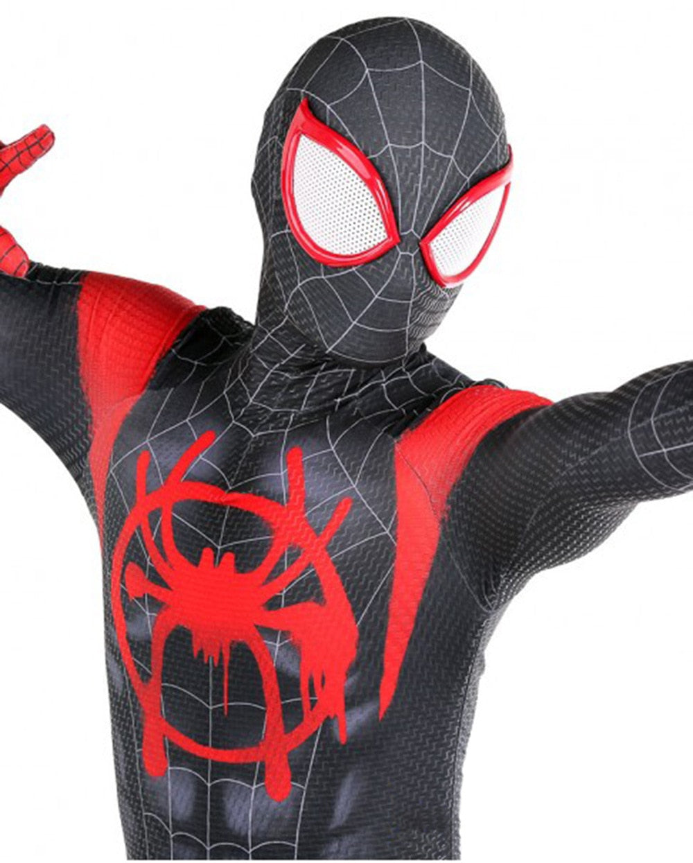 Costume Spider-Man noir et rouge avec tailles XS à unique – Image 5
