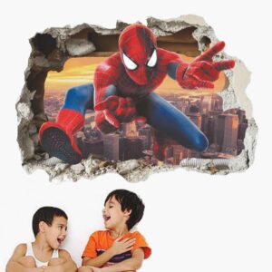 Sticker Spider-Man avec lanceur de toile