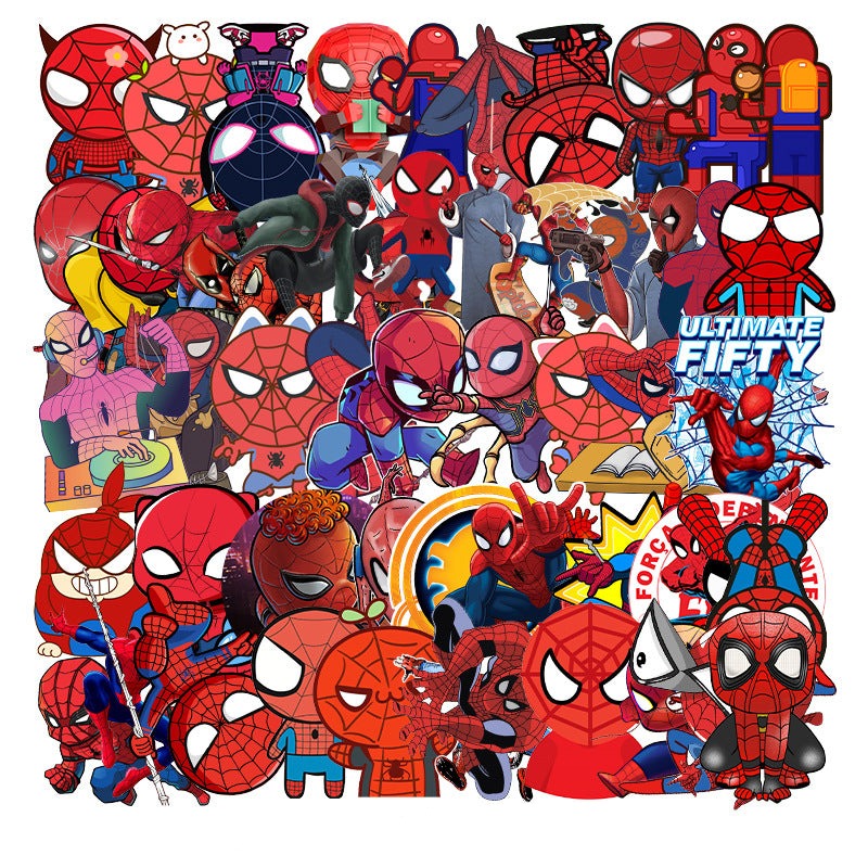 Sticker All Spider-Man en lot de 10 ou 57 pièces
